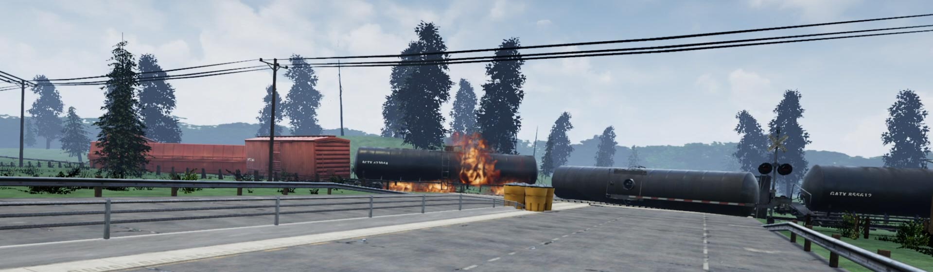 VR truck and train incident modules cover